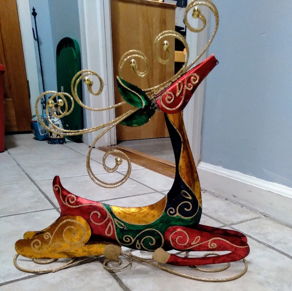 Pier One Reindeer. Metal, glitter, Stunning!! - Picture 2 of 5